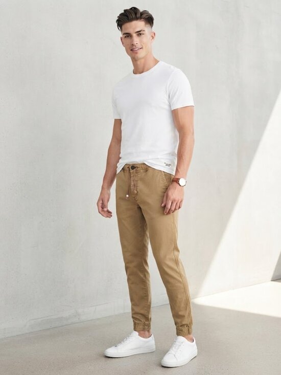 Abercrombie & Fitch Other - Abercrombie & fitch Khaki Button Fly Men's Denim Jogger Pants Size XS